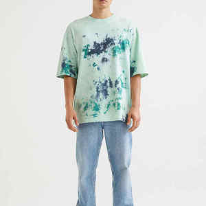Camiseta Casual Extra Grande para Hombre de Alta Calidad, Algodón Terry Grueso de 250g, con Hombros Caídos y Cuello Redondo - Product Image 1