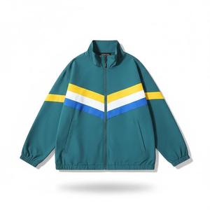 Veste coupe-vent de sport entièrement sublimée 2026 pour hommes, en tissu imperméable, col montant, grandes tailles, pour usage extérieur - Product Image 1