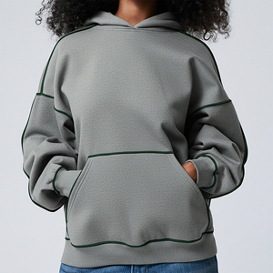 Sudadera con Capucha para Mujer, Diseño Personalizado OEM/ODM, Impresión DTG, Lavado Ácido Frontal, Color Sólido, Estilo Casual de Invierno, Forro Polar, Moda Urbana - Product Image 6