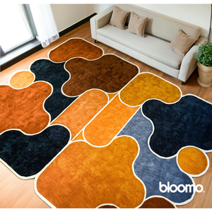 Alfombra de Lana Tufted RTS, Alfombra Geométrica de Arte Moderno, Directo de Fábrica, Base de Algodón para Sala de Estar, Venta al Por Mayor - Product Image 2