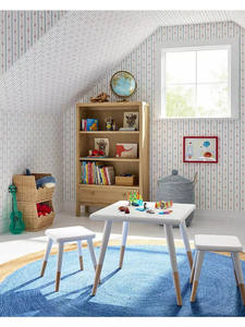 Handmade Scalloped Woven Rattan <b>Stackable</b> Bin - Open-Front Natural Wicker Toy Organizer for Nursery - Product Image 6