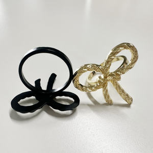 Ensemble de porte-serviettes en métal de luxe, élégants et réutilisables, accessoires de table pour hôtel, restaurant et repas à domicile - Product Image 5