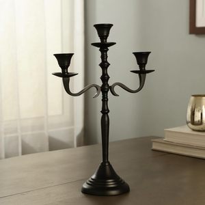 Candélabre moderne de luxe à 5 bras en métal, fait main, couleur personnalisée, pour Noël, mariage, table à manger, décoration intérieure - Product Image 4