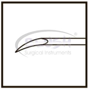Cuchillo Corneal Sato de 1 mm, Instrumento Oftálmico para Queratoplastia y Cirugía Corneal, Herramienta Microquirúrgica Ocular de Blush Surgical - Product Image 6