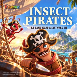 VGAME Insect Pirates 5.6, Juego de Tablero y Software para Integración en Máquinas de Entretenimiento Multijugador - Product Image 1
