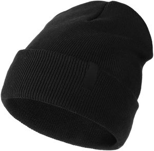 Beanies <b>Cap</b> Knitted Hats Custom logo and Leather Label Wholesale Comfortable Acrylic Material Unisex Beanies <b>Cap</b> BY HI - Product Image 2