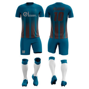 Conjunto de Uniforme de Fútbol Profesional con Construcción Atlética Flexible y Estampado por Sublimación Vibrante - Product Image 3