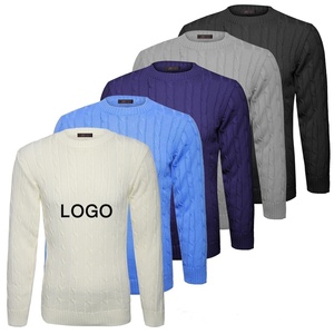 High Quality Custom Men's <b>Cable</b> Knit Shawl Cardigan Long <b>Sleeve</b> Sweater for Fall & Winter Holidays OEM Available DHL Delivery - Product Image 5