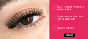 Charmlash Lash Supply - Pestañas Postizas al por Mayor, Pestañas de Volumen Preformadas, Ligeras como Plumas, Hechas a Mano, Color Negro Mate, Fibra PBT Alemana, Punta Dividida - Product Image 4