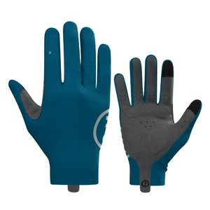 Guantes de Ciclismo Transpirables de Poliéster para Dedos Completos, Color Verde Azulado y Gris, Antideslizantes, Unisex, para Verano - Product Image 1