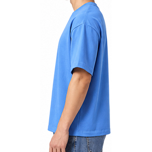 T-shirt Boxy personnalisé en coton, style streetwear, fabrication OEM ODM, fabricant de vêtements en marque privée, usine de vente en gros, t-shirt coupe Boxy sur mesure - Product Image 3