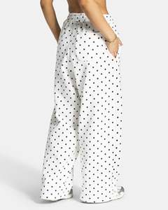 Pantalon de jogging décontracté à rayures pour femme, coupe ample et jambe large, en tissu de haute qualité, fabricant de vêtements OEM - Product Image 4
