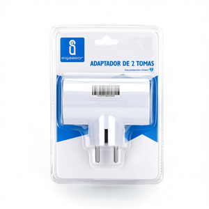 อะแดปเตอร์ 2 ช่อง พร้อมระบบป้องกันเด็ก ปลั๊กแบบเยอรมัน - Product Image 2