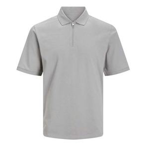เสื้อยืดแขนสั้นผู้ชายสีเทา ทรงปกติ ผ้าเจอร์ซีย์คอตตอน 100% ระบายอากาศได้ดี สไตล์ลำลอง สีพื้น คอกลม ถักทอ น้ำหนัก 220 กรัม - Product Image 2