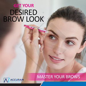 Durable Pink Stainless Steel Eyebrow Tweezers Smooth Slanted Tip Precision <b>Hair</b> <b>Removal</b> Beauty <b>Tool</b> - Product Image 4