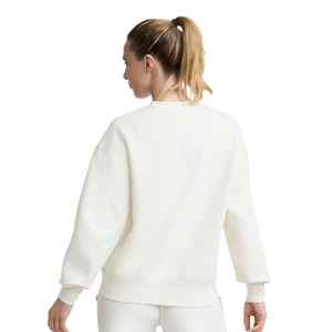 Women's Crew Neck Sweatshirt and Tapered Jogger <b>Trousers</b> Two Piece Relaxed Tracksuit Elastic Waist Ribbed Cuffs Long Sleeve Sets - Product Image 2