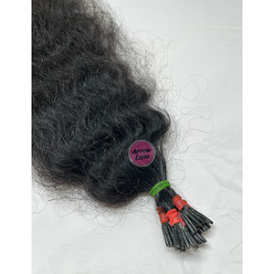 Extensiones de Cabello Profesionales Arrow Exim 100% Naturales, Cabello Remy Indio Virgen Grado 12A, Rizado, con Punta en I, Trama Individual, Según Longitud - Product Image 5