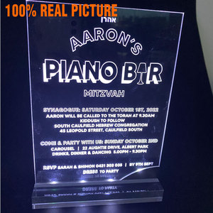Tarjeta de Presentación Personalizada Premium con Luz LED Recargable, Tarjeta de Presentación Acrílica con Logotipo para Marketing, Promoción y Marca - Product Image 2