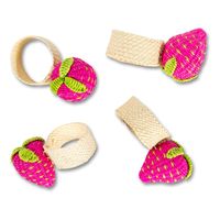 Ensemble de 6 anneaux de serviette en crochet faits à la main, décoration de table en lin, élégant pour la maison