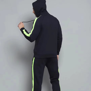 Conjunto Deportivo de Dos Piezas para Hombre, con Capucha, 100% Algodón, Ecológico, Transpirable, Ligero, para Invierno, Ideal para Gimnasio y Jogging - Product Image 5