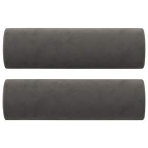 Sofá de terciopelo de 2 plazas en gris oscuro de 55.1 pulgadas con almohadas y cojines para sala de estar - Product Image 5