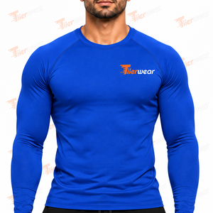 Premium Quality Custom Logo Gym Compression T-Shirt Quick Dry Under <b>Base</b> <b>Layer</b> Sports <b>Long</b> <b>Sleeve</b> Compression Shirt for Men - Product Image 5