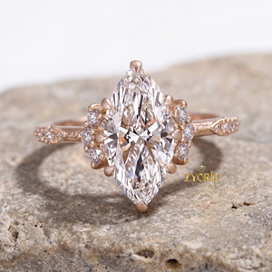 Anillo de Compromiso de Plata de Ley con Diamante Cultivado en Laboratorio, Estilo Vintage de Lujo, Inspirado en un Anillo Antiguo Único, para Aniversario de Bodas - Product Image 2