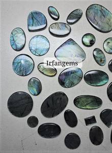 Cabujón de Labradorita Verde Natural 100% de Alta Calidad, Cristal de Fuego Verde, Piedra de Labradorita Pulida de Calidad, Tamaños Variados - Product Image 2