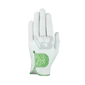 Gants de golf de luxe en cuir véritable Cabretta, doux et confortables, logo personnalisé, main gauche, respirants, antidérapants, protection UV, sport - Product Image 5