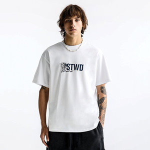 T-shirt col rond pour homme en coton bio 100 % – Léger, respirant, confort toute la journée – Vente en gros disponible - Product Image 3