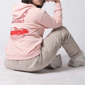 Nouveau sweat à capuche zippé personnalisé imprimé et teint pour femme, style vintage, coupe oversize, en coton, décontracté, hiver, respirant, écologique - Product Image 4