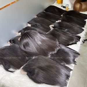 Perruques Bob en cheveux humains vierges noirs naturels du Vietnam, perruques à dentelle frontale, vente en gros, grandes ventes - Product Image 3