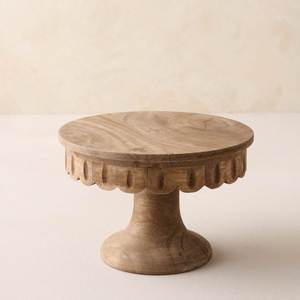New Arrival Solid Wood Cake Stand Round Pedestal Dessert Display Tray Natural Rustic <b>Kitchen</b> <b>Decor</b> <b>Item</b> Tray Luxury Home <b>Decor</b> f - Product Image 2