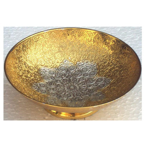 Frutero de Metal Ecológico de Diseño Clásico Personalizado, Chapado en Oro y Plata, de 5 Pulgadas, Sostenible, Pulido y Elegante para Bodas - Product Image 2