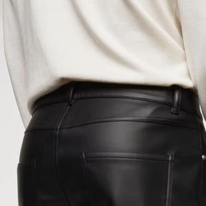 New Design Mens Pants Wholesale Price Leather Pants <b>Winter</b> Custom Logo Leather Pants For Online Sale - Product Image 6