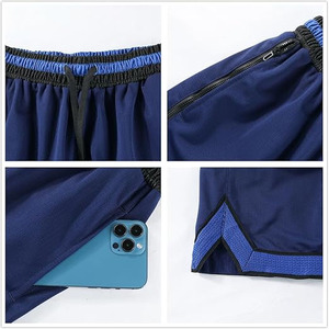 Serie Apex-Pro: Pantalones Cortos Deportivos de Alto Rendimiento Triple-Threat en Gris Stealth, Azul Marino y Rojo Carmesí - Product Image 4