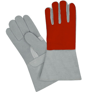 Gants de protection en cuir pleine fleur de vachette de haute qualité, certifiés CE, antistatiques, ignifuges, pour soudage TIG industriel - Product Image 4
