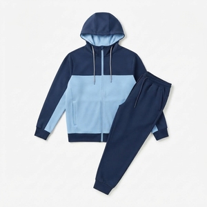 Chándal Deportivo Personalizado al por Mayor, con Bloques de Color, 350 GSM, Forro Polar Térmico, para Hombre, Invierno - Product Image 4