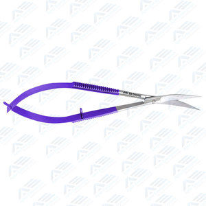 Micro ciseaux à cuticules courbes russes extra pointus pour la coupe des sourcils Ciseaux à cuticules à ressort Instruments de beauté Outils de beauté - Product Image 4