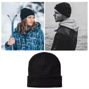 Gorros Unisex Personalizados con Logotipo Bordado, Gorro de Punto Sólido, Gorro de Invierno Cálido con Logotipo Personalizado, Gorro de Invierno Cálido con Puño Acrílico - Product Image 6