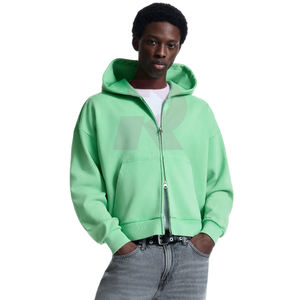 ผู้ผลิตเสื้อผ้าขายส่งเสื้อฮู้ดดี้เดนิมคุณภาพสูงแบบ OEM สำหรับผู้ชาย เสื้อผ้าแบบ Unisex สวมใส่สบายทรงปกติ ผลิตตามสั่ง 100% สำหรับฤดูใบไม้ร่วง - Product Image 4