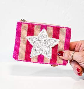 Portefeuille à pièces en perles fait main, petit format carré, au meilleur prix - Product Image 2