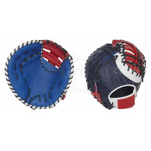 Guantes de béisbol de cuero con doble costura y diseño de muñeca ajustable para sesiones de entrenamiento en el campo interior y exterior. - Product Image 3