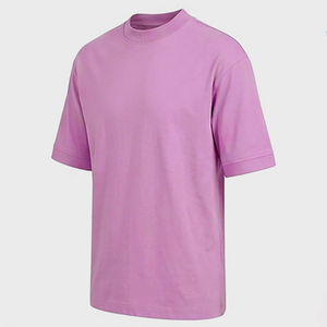 Camisetas de Hombre de Manga Corta con Cuello Redondo, Corte Regular, Ajuste Delgado, Tejido Liso Teñido, Tallas Grandes, Color Sólido, Casual - Product Image 5