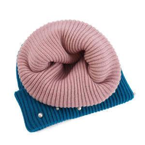 Gorros de Punto Personalizados con Perlas de Imitación al por Mayor, Gorros de Invierno con Detalles Decorativos de Perlas para Ropa, para Marcas de Ropa y Minoristas - Product Image 2