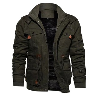 Men's Black Windproof Winter Jacket Full Sleeve Polyester Fashion Brand Logo Front - Product Image 5