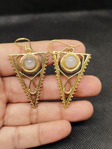 Bijoux de haute qualité en laiton plaqué or avec pierres précieuses, bijoux en or vermeil plaqué or avec pierres précieuses en quartz rose, bijoux fins - Product Image 2