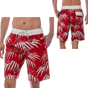 Men's Eco-Friendly Solid Print <b>Shorts</b> Mid Waist Drawstring Quick Dry Breathable Casual <b>Swimwear</b> <b>with</b> Pockets 100% Polyester - Product Image 5