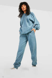 Survêtements d'hiver décontractés de luxe pour femmes, effet délavé, 100% coton, molleton doux 300 GSM, coupe régulière, avec logo personnalisé, pour le jogging - Product Image 2