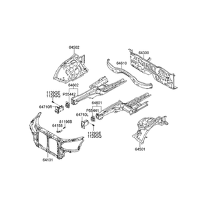 Nouvelles pièces et accessoires pour voitures et camions, côté gauche 645013M050 - Product Image 2